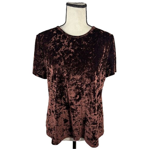Vanity Fair Tops - Vintage Vanity Fair Crushed Velvet Top | Made in USA | Size M